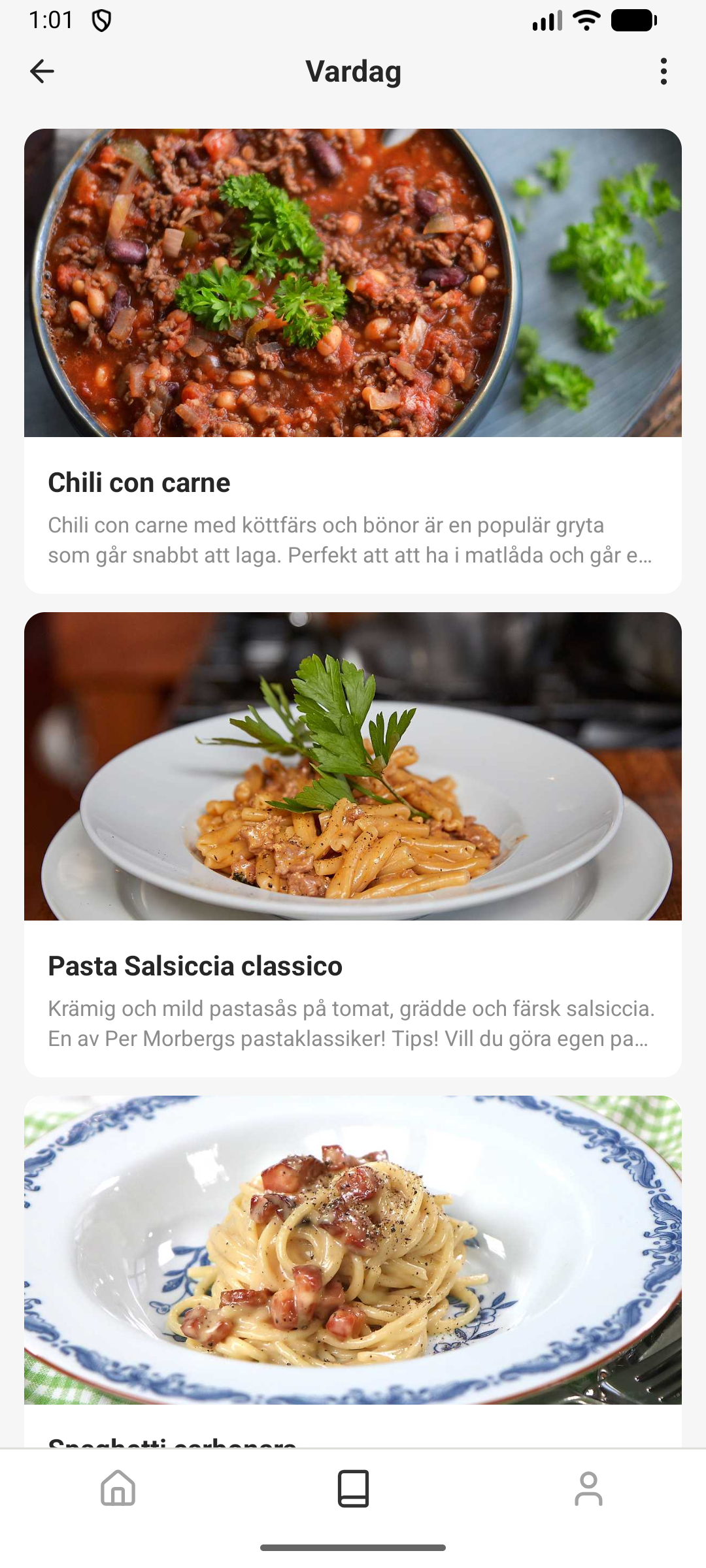 Browse collection contents